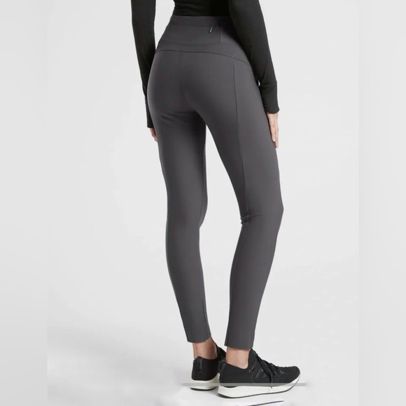 Athleta‎ Stellar Tight Leggings Anthracite Grey Size Medium - Picture 2 of 9
